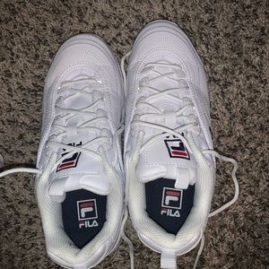 Fila white sneakers